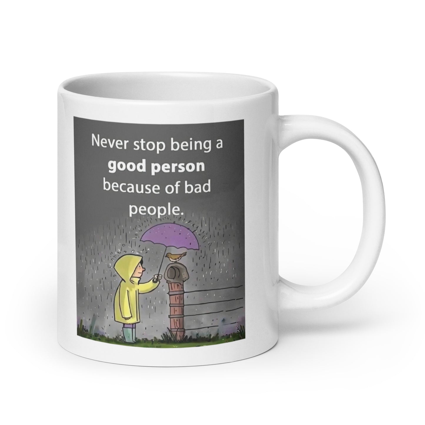 Kindness In The Rain Ceramic Mug