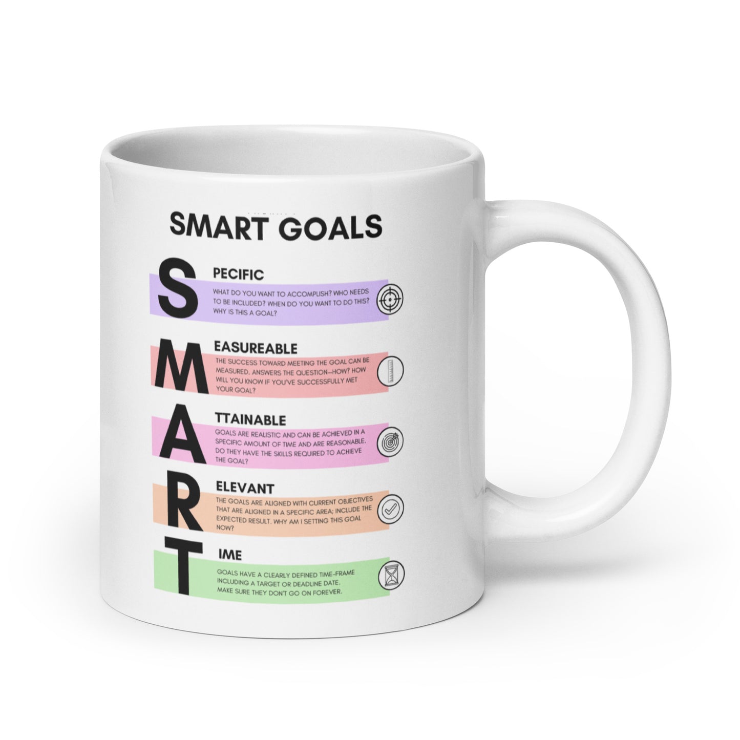 Smart Goals Framework Ceramic Mug