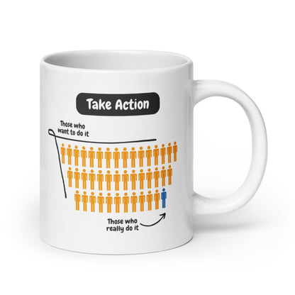Take Action Those Who Want To Do It Ceramic Mug