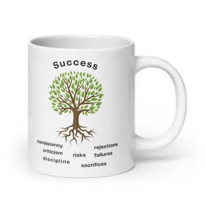 Roots Of Success Glossy Printed Mug