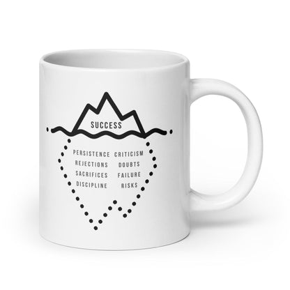 The Iceberg Of Success Glossy Mug